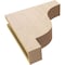 Ekena Millwork 4"W x 16"D x 16"H Thin Newport Rough Cedar Woodgrain TimberThane Corbel, Primed Tan CORUR04X16X16NEWRCPR - alternate 6
